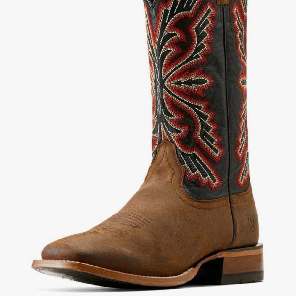 ARIAT Men's Sting Cowboy Boot, Bayou Black/Weathered Wicker, 11 Wide
